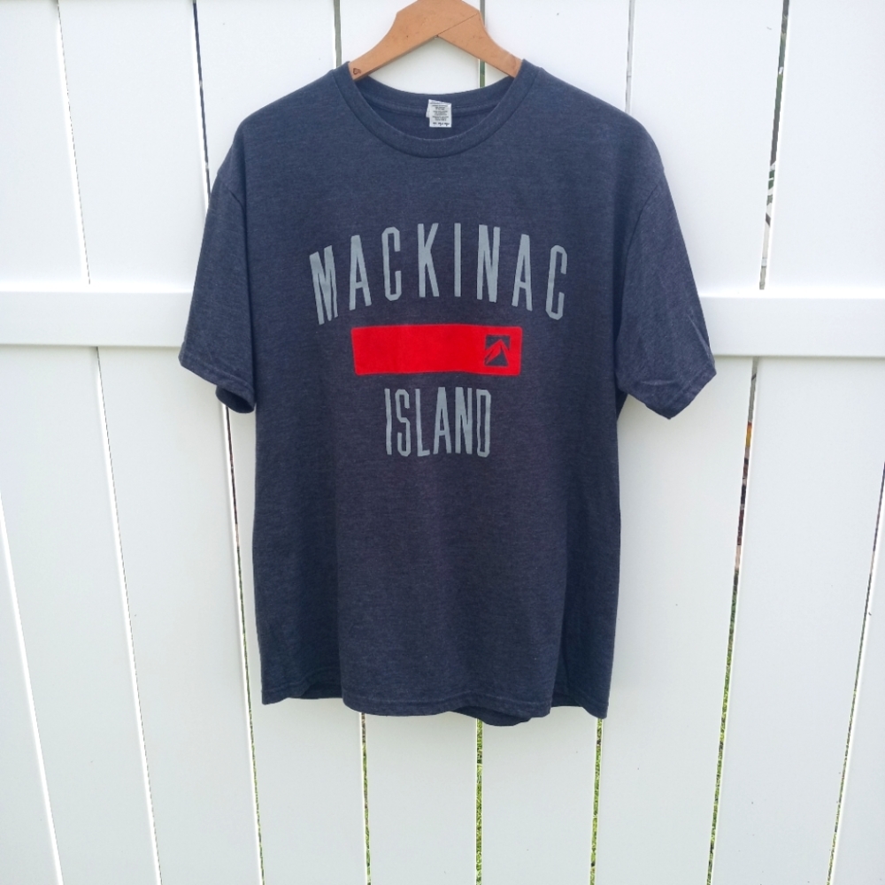 Navy Blue Destination T-Shirt Mackinac Island 🏝️